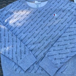 Champion crew neck repeat logo sweatshirt